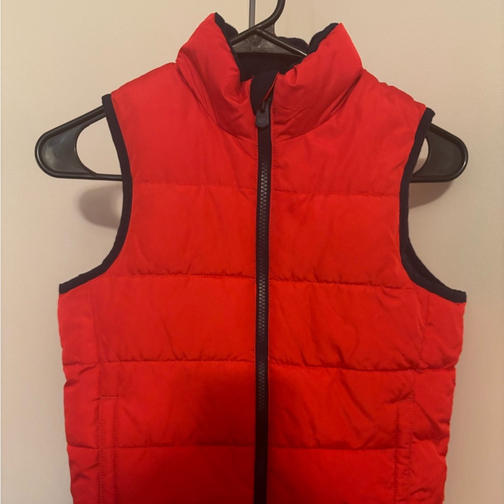 Gap Kids Size Small Red Zip-Up Puffer Vest